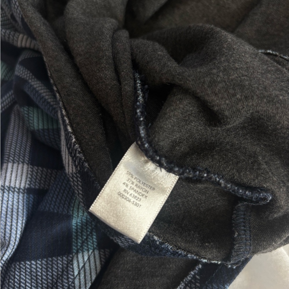Christopher & Banks Plaid A-Line Skirt in Blue and Black - Picture 3 of 7